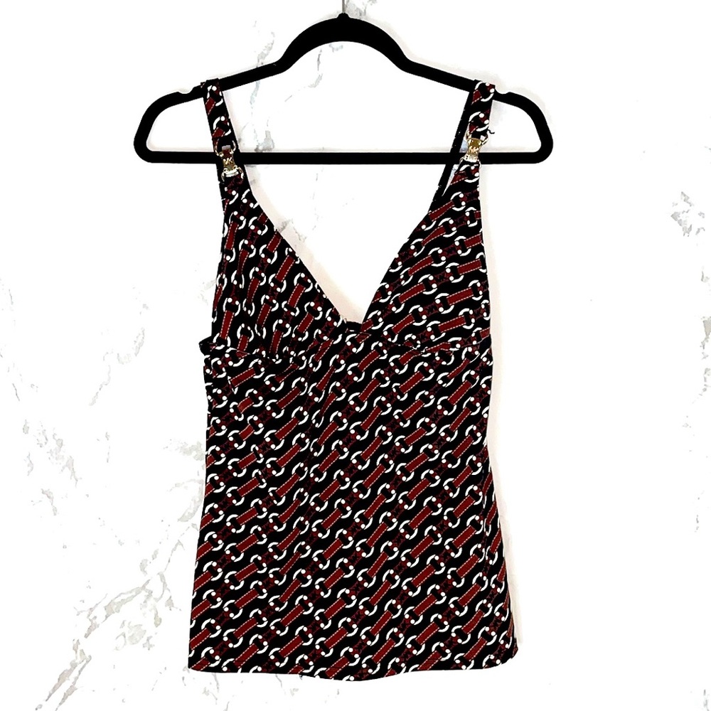 Michael Kors Buckled Swim Tankini Top G10